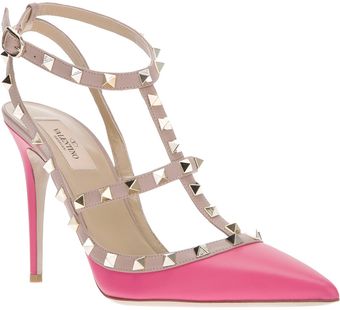 Valentino Studded Pointed Pump - Lyst