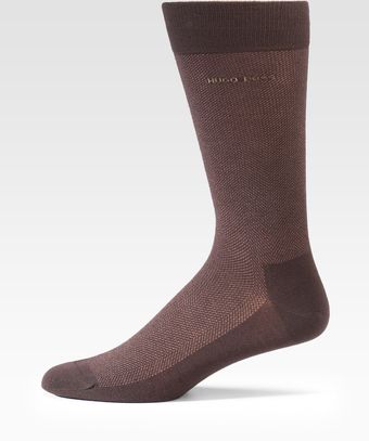 Boss Black Herringbone Socks - Lyst