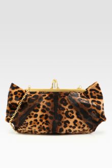 Christian Louboutin Loubis Angel Leopardprint Pony Hair Clutch - Lyst