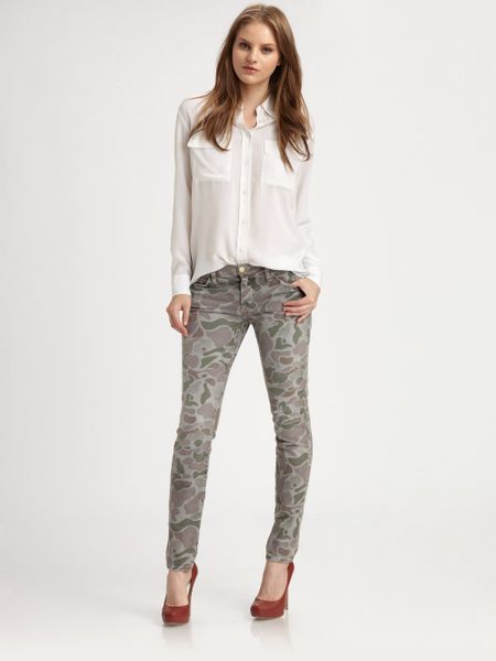 Camouflage clothing jeans