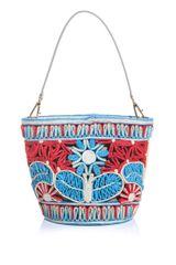 Dolce & Gabbana Miss Ingrid Floralraffia Bucket Bag