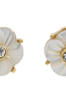 Kate Spade Crystal Corsage Studs - Lyst