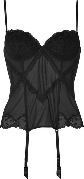 La Perla Donna Angelica Corset in Black - Lyst