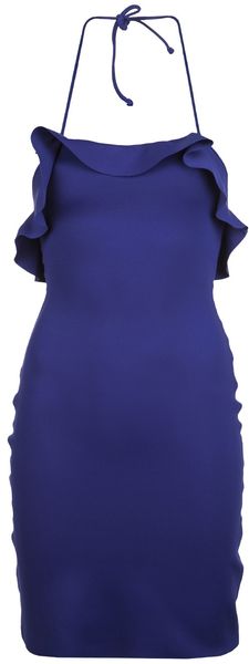 Lanvin Fitted Halter Dress - Lyst