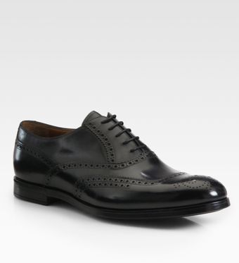Prada Leather Lace Up - Lyst