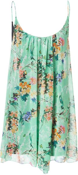 Zara Printed Strappy Dress - Lyst