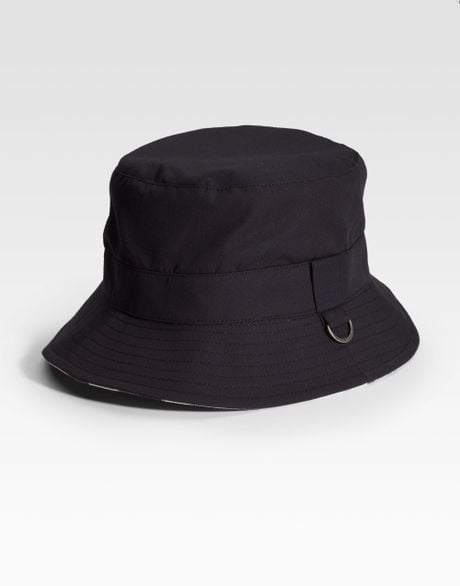 Burberry Bucket Hat in Black for Men | Lyst