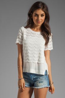Marc By Marc Jacobs Scallop Tier Lace Top - Lyst