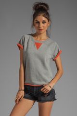 Marc By Marc Jacobs Geena Knit Pullover in Mouse Grey Melange Multi