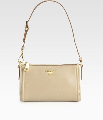 Prada Saffiano Bicolor Mini Hobo - Lyst