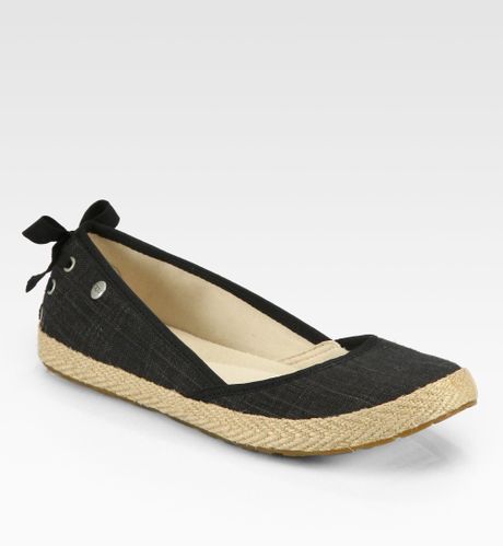 ugg black flats