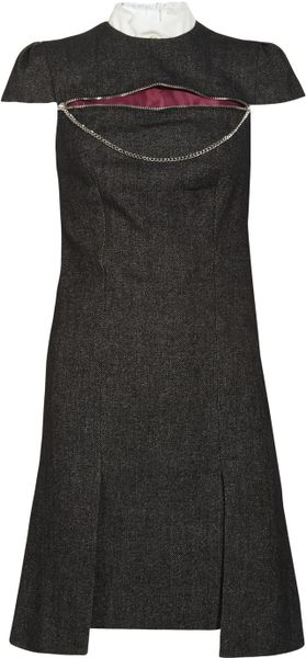 McQ by Alexander McQueen Zipped Wool-Blend Dress - Lyst