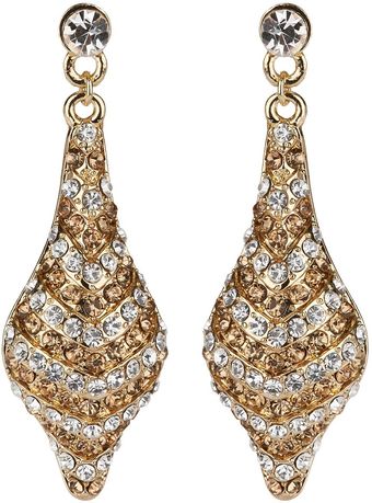 Mikey Leaf Design Earrings - Lyst