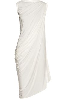 Rick Owens Lilies Asymmetric Draped Jersey Tunic - Lyst
