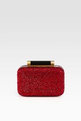 Diane Von Furstenberg Tonda Small Crystal Patent Leather Clutch