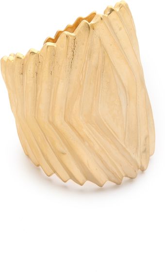 Kenneth Jay Lane Ribbed Hinged Cuff - Lyst