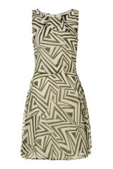 Pussycat Geometric Print Skater Dress