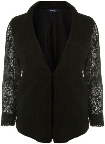 Samya Lace Jacket Sheer Sleeves - Lyst