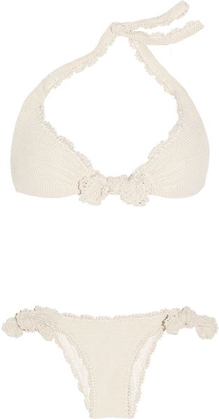 Emamó Camelia Halterneck Textured Bikini - Lyst