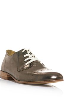 Esquivel Metallic Perforatedleather Shoe - Lyst
