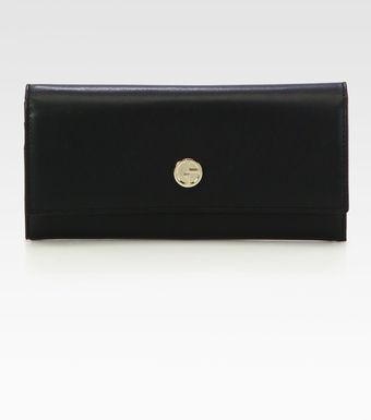 Giorgio Armani Logo Continental Wallet - Lyst