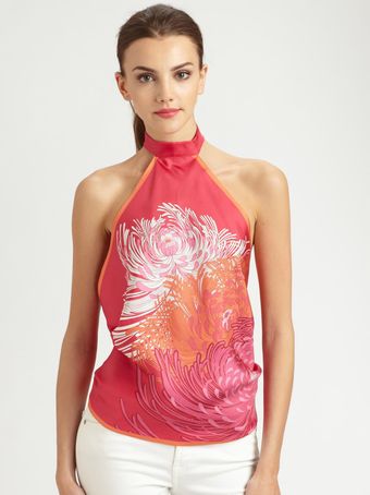 Gucci Silk Scarf Top - Lyst