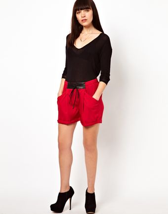 Improvd Shelby Mini Shorts with Tie Waist - Lyst