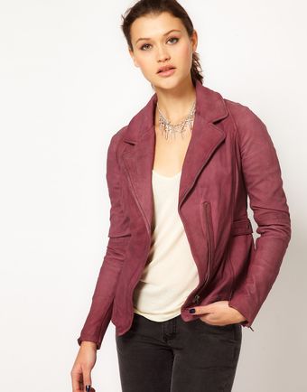Muubaa Muubaa Amissus Fitted Biker Leather Jacket - Lyst
