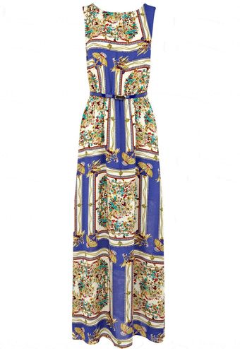 Oasis Scarf Print Maxi Dress - Lyst