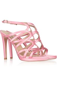 Valentino Satin Sandals - Lyst