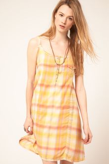 Wrangler Checked Dress - Lyst