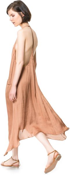 Zara Long Dress with Pockets - Lyst