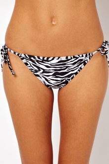 American Apparel Zebra Side Tie Bikini Bottom - Lyst