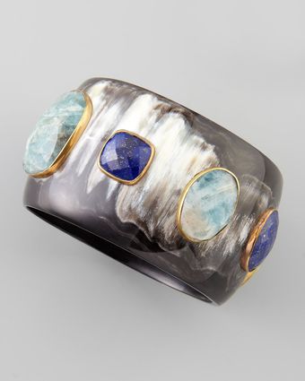 Ashley Pittman Gani Lapis Horn Bang - Lyst