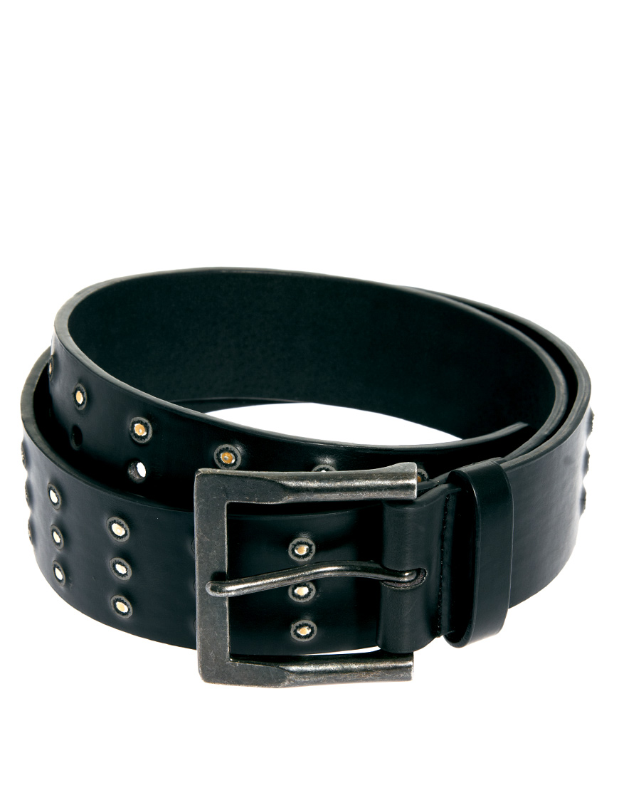 Asos Chunky Stud Belt in Black for Men Lyst