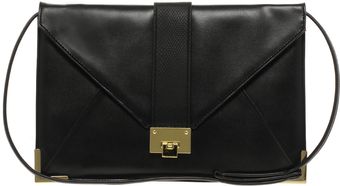 Asos Clutch Bag with Lizard Strap and Fitting - Lyst