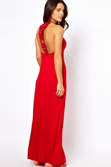 Asos Macrame Back Maxi Beach Dress - Lyst