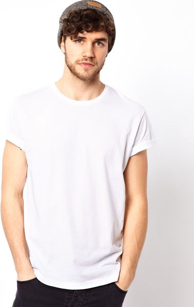 roll sleeve t shirt men