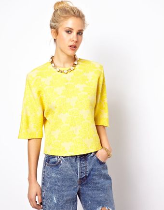 Asos Shell Top in Abstract Jacquard - Lyst