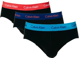 Calvin Klein 3 Pack Cotton Stretch Briefs - Lyst