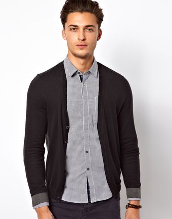Calvin Klein  Cotton Cardigan - Lyst