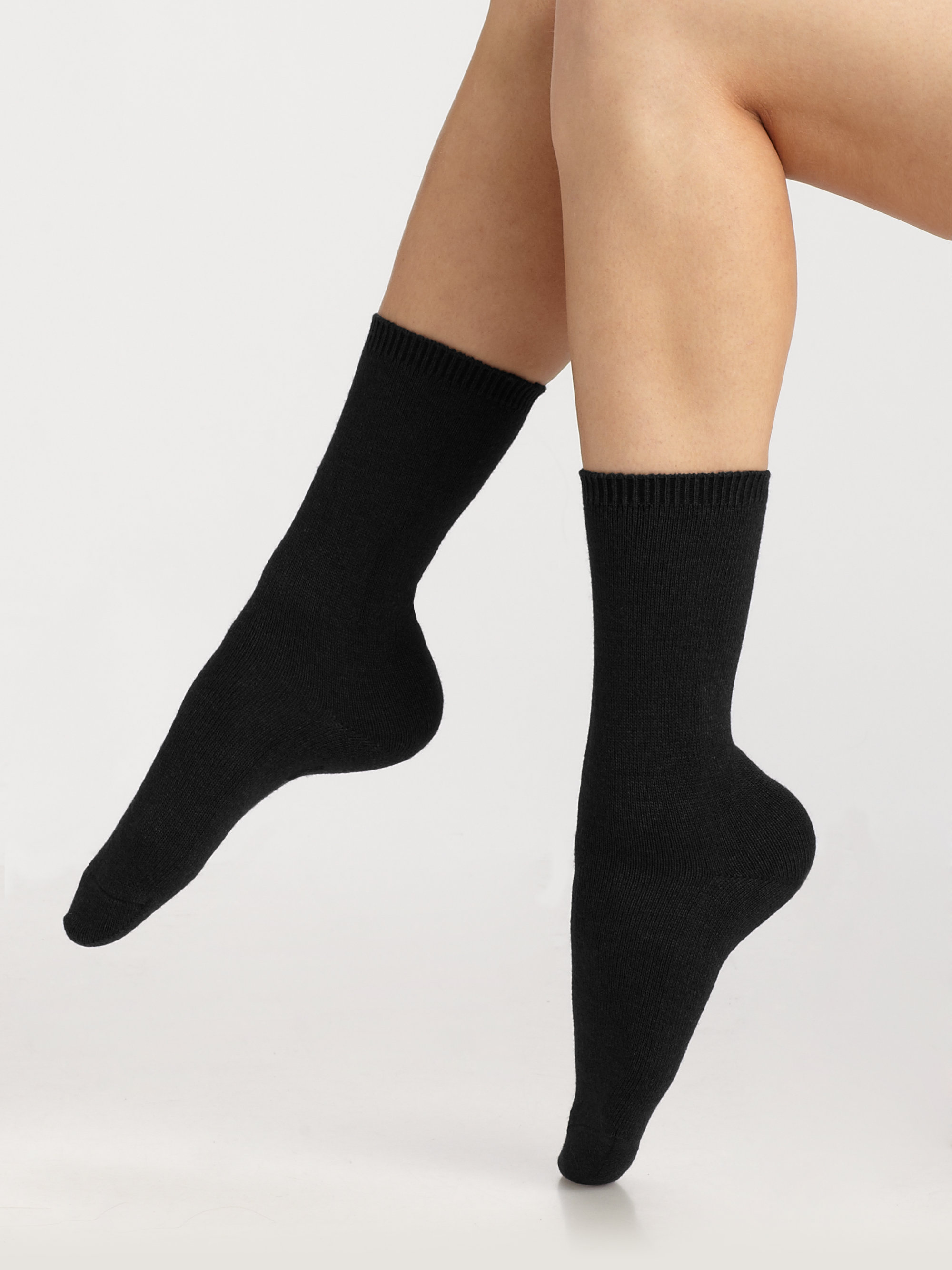 Falke Wool Ankle Socks in Black Lyst