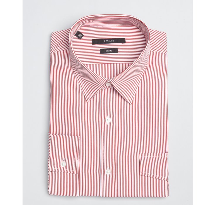 red gucci collar shirt