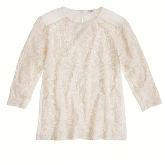 J.Crew Embroidered Wildflower Top - Lyst