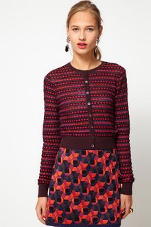 M Missoni Cropped Knitted Cardigan with Long Sleeves - Lyst