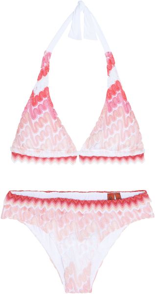 Missoni Halterneck Bikini - Lyst