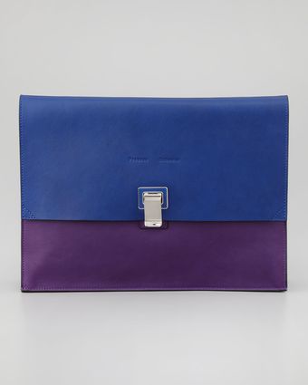 Proenza Schouler Large Bicolor Lunch Bag Clutch  - Lyst