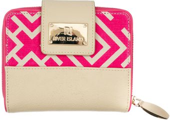 River Island Pink Geo Square Purse - Lyst
