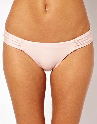 Seafolly Ballerina Lila Ruched Side Bikini Brief - Lyst