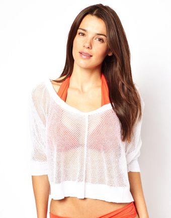 Seafolly Meshed Up Beach Top - Lyst